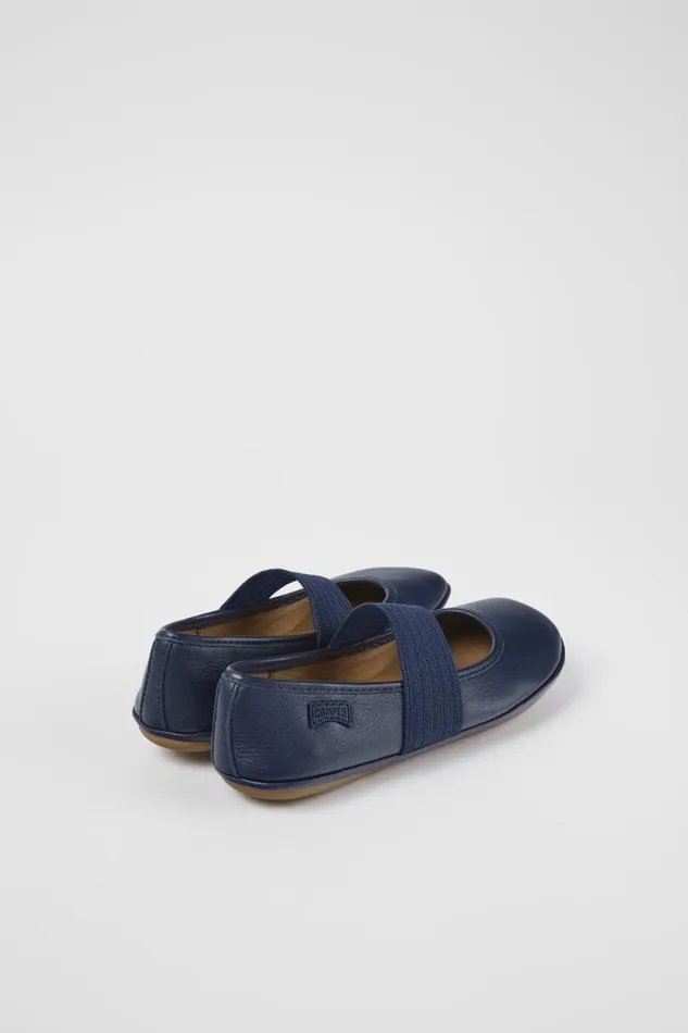 Kids Camper Ballerinas Right Blue Leather Ballerina Kids Camper Ballerinas Right Blue Leather Ballerina