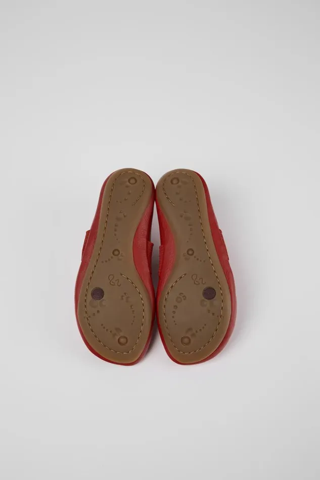 Kids Camper Ballerinas Right Red Leather Ballerina For Kids Kids Camper Ballerinas Right Red Leather Ballerina For Kids