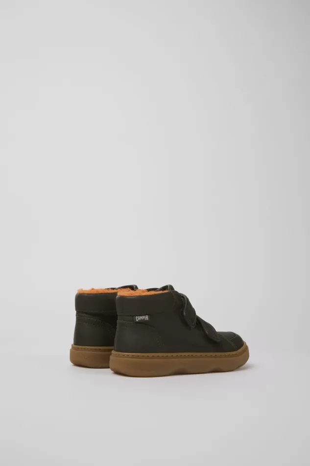 Kids Camper Boots Kiddo Green Leather Boots Kids Camper Boots Kiddo Green Leather Boots