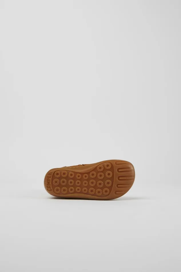 Kids Camper Boots Peu Brown Nubuck And Leather Boots