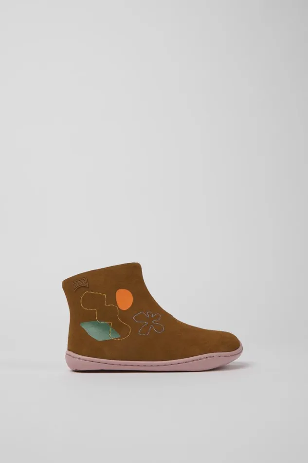 Kids Camper Boots Twins Multicolored Nubuck Boots Kids Camper Boots Twins Multicolored Nubuck Boots