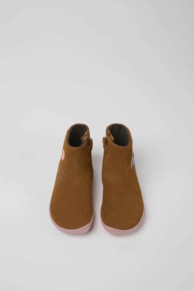 Kids Camper Boots Twins Multicolored Nubuck Boots Kids Camper Boots Twins Multicolored Nubuck Boots
