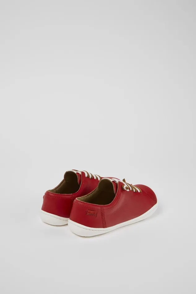 Kids Camper Casual Shoes Peu Red Leather Kids039 Shoe