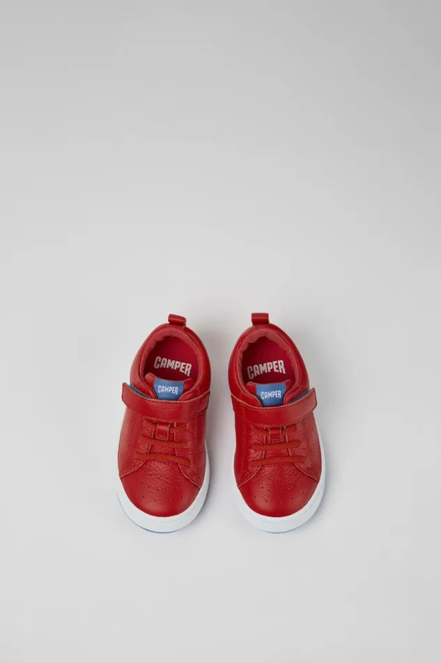 Kids Camper Sneakers Runner Red Leather Sneakers For Kids Kids Camper Sneakers Runner Red Leather Sneakers For Kids