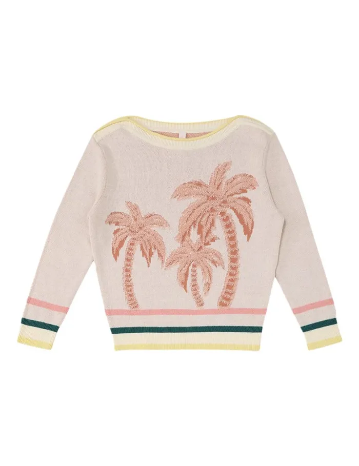 Kids Clothing Zimmermann Ottie Jacquard Sweater Multi