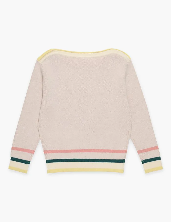 Kids Clothing Zimmermann Ottie Jacquard Sweater Multi