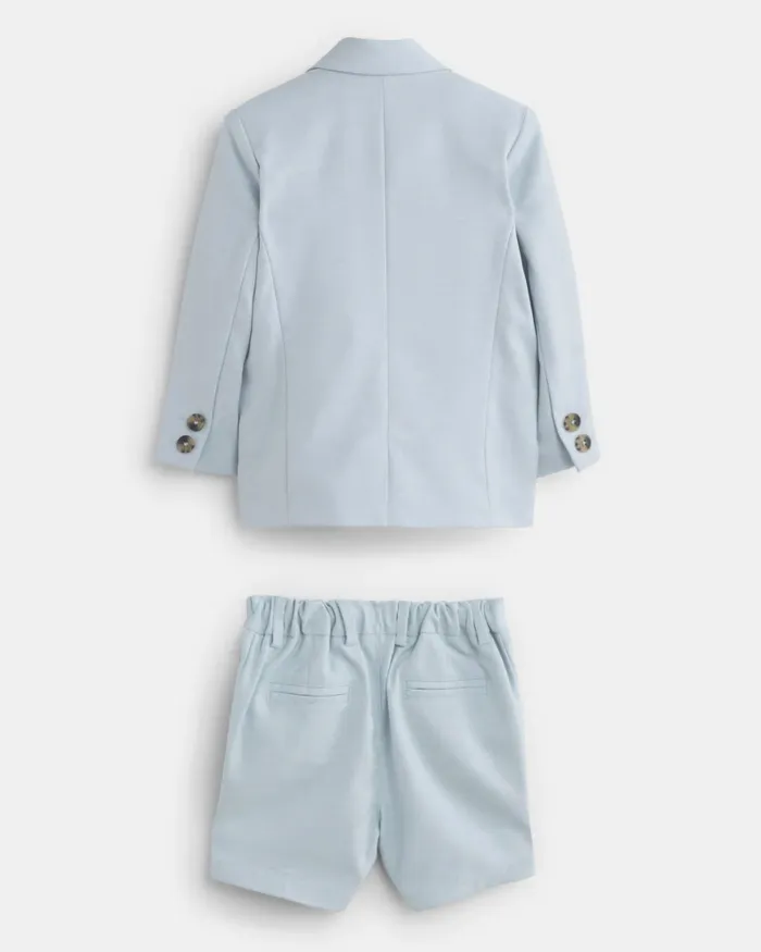 Kids NICU 8211 Marled Suit Jacket Shorts And Shirt Set Blue Ted Baker Coats and Jackets Kids NICU 8211 Marled Suit Jacket Shorts And Shirt Set Blue Ted Baker Coats and Jackets
