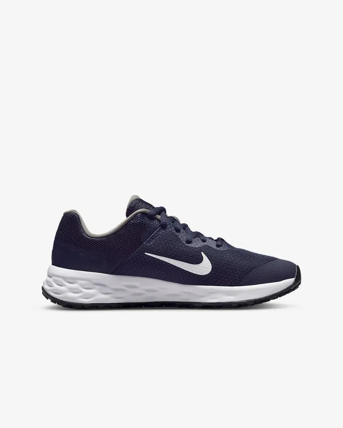 Kids Nike Revolution 6 Midnight NavyFlat PewterWhite Nike Running