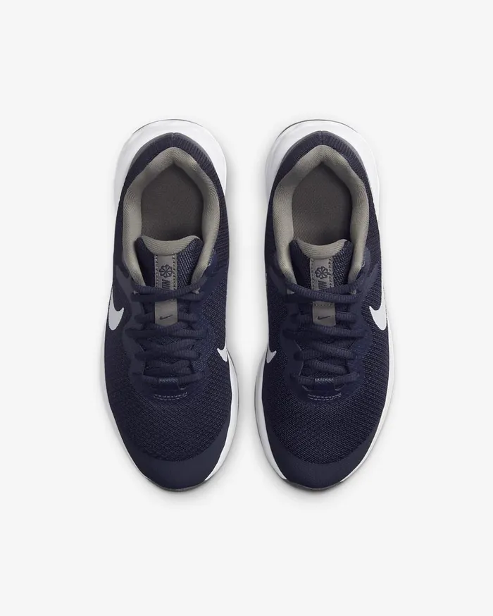 Kids Nike Revolution 6 Midnight NavyFlat PewterWhite Nike Running