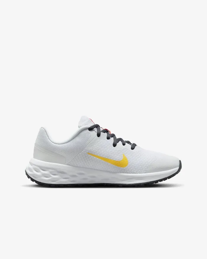Kids Nike Revolution 6 WhiteGridironLaser OrangeSea Coral Nike Running