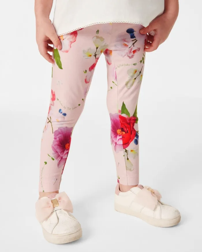 Kids SCARLTE 8211 Organza Bow TShirt And Print Leggings Set Pink Ted Baker Playsuits and Sets Kids SCARLTE 8211 Organza Bow TShirt And Print Leggings Set Pink Ted Baker Playsuits and Sets