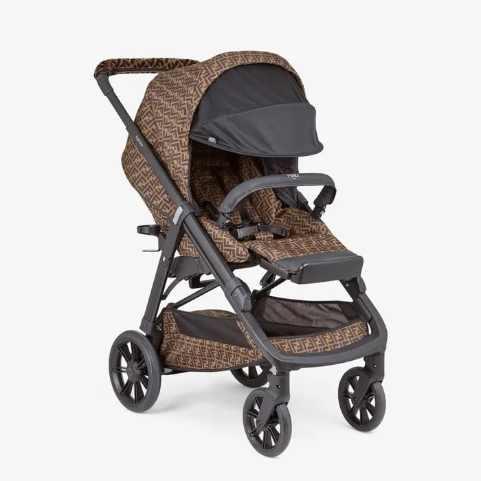 Kids Stroller In Ff Fabric Fendi Strollers and Accessories