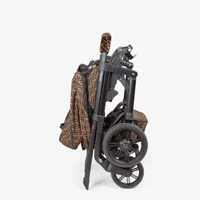 Kids Stroller In Ff Fabric Fendi Strollers and Accessories