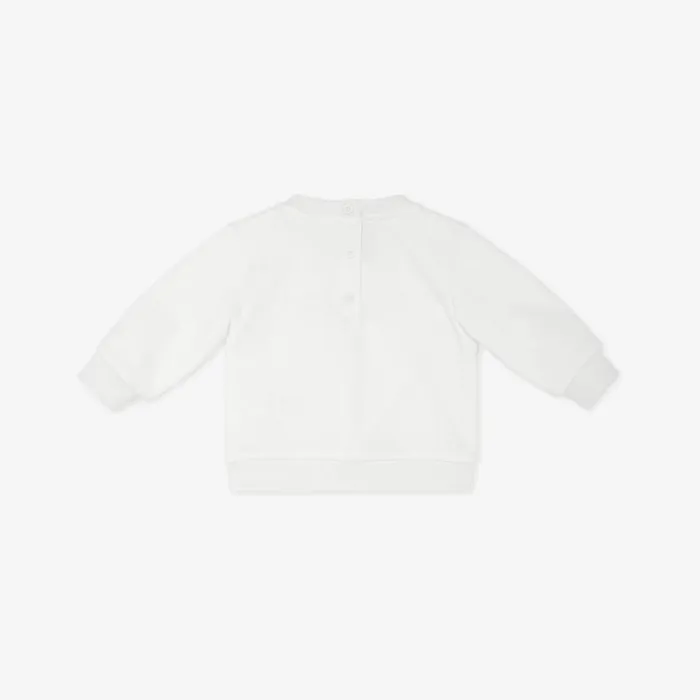 Kids White Fendi Roma Sweatshirt White Fendi Baby Girl