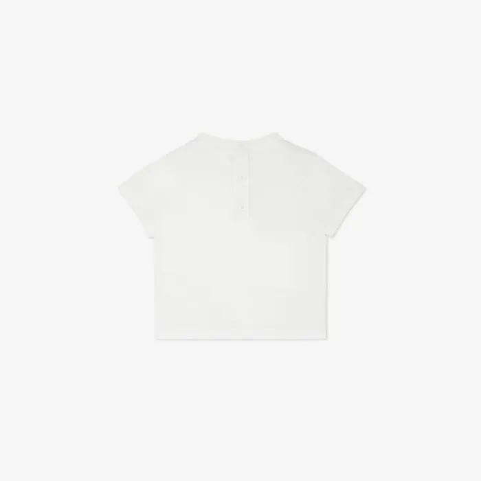 Kids White Jersey Fendi Roma TShirt White Fendi Baby Boy
