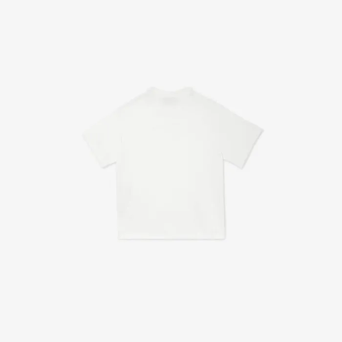 Kids White Jersey Fendi Roma TShirt White Fendi Ready To Wear