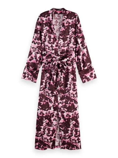 KIMONO MIDI DRESS Cypress Green Women Scotch and Soda Dresses and Jumpsuits