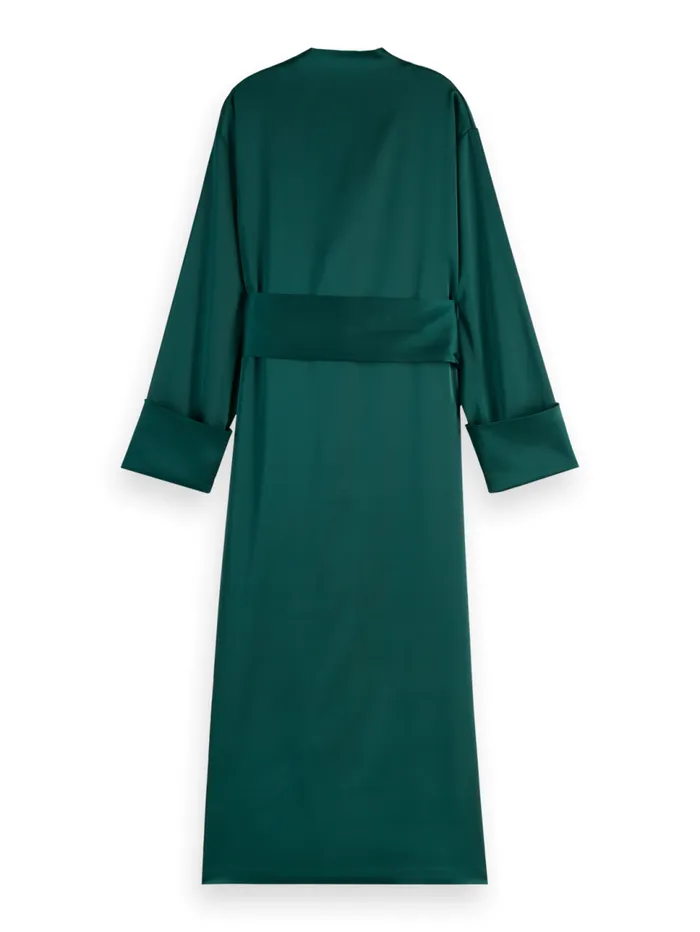 KIMONO MIDI DRESS Cypress Green Women Scotch and Soda Dresses and Jumpsuits