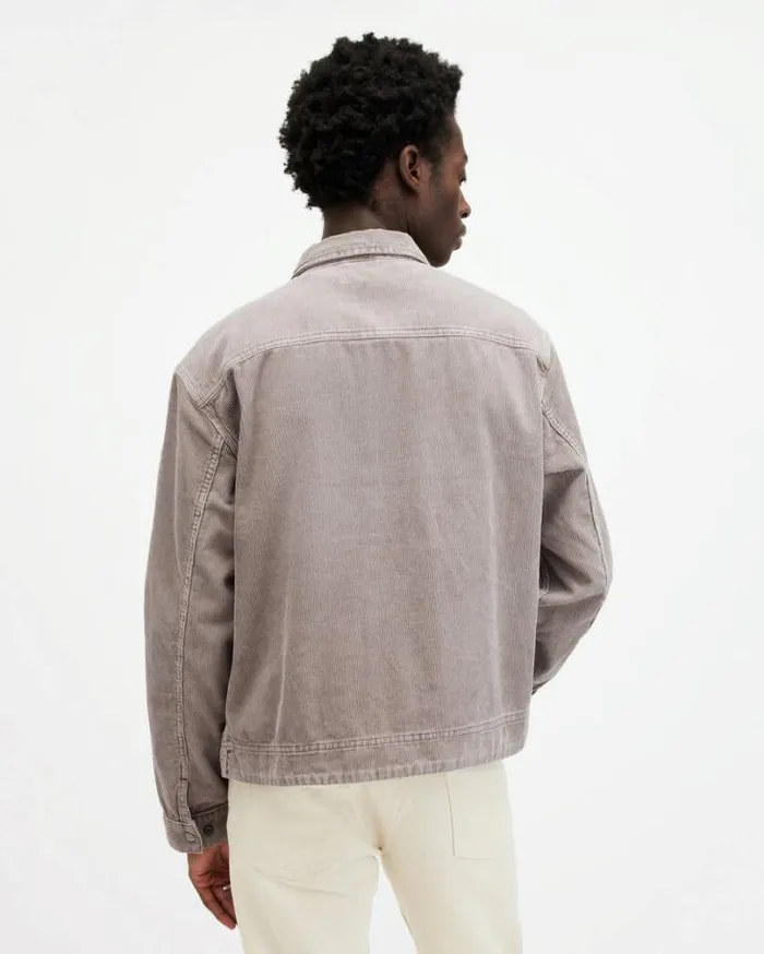 Kippax Corduroy Workwear Jacket Chestnut Taupe Men AllSaints Jackets and Coats Kippax Corduroy Workwear Jacket Chestnut Taupe Men AllSaints Jackets and Coats