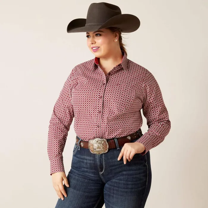 Kirby Stretch Shirt Raleigh Geo Women Ariat TShirts and Tops Kirby Stretch Shirt Raleigh Geo Women Ariat TShirts and Tops