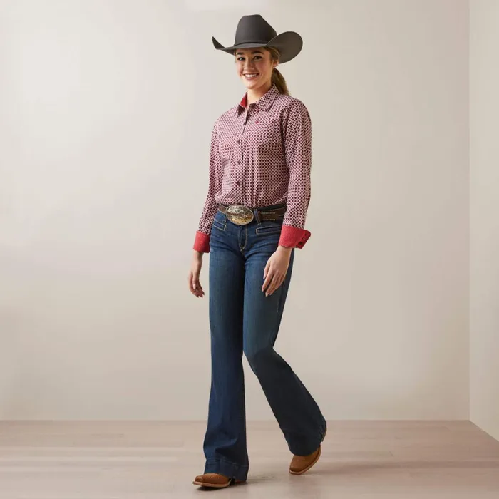 Kirby Stretch Shirt Raleigh Geo Women Ariat TShirts and Tops Kirby Stretch Shirt Raleigh Geo Women Ariat TShirts and Tops