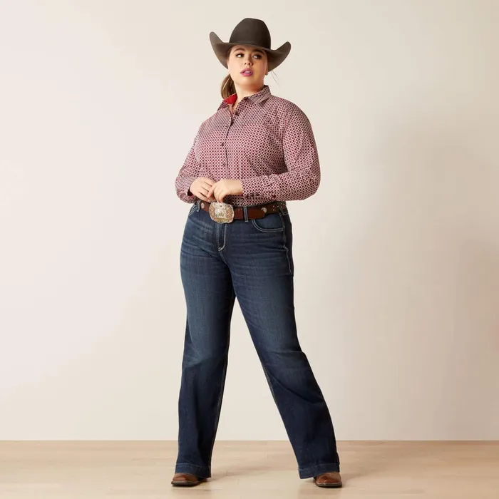 Kirby Stretch Shirt Raleigh Geo Women Ariat TShirts and Tops Kirby Stretch Shirt Raleigh Geo Women Ariat TShirts and Tops