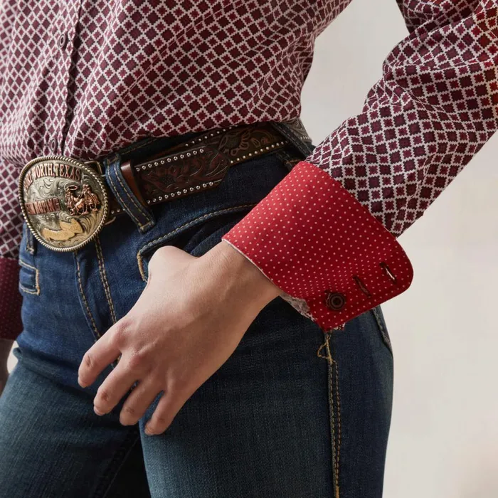 Kirby Stretch Shirt Raleigh Geo Women Ariat TShirts and Tops Kirby Stretch Shirt Raleigh Geo Women Ariat TShirts and Tops