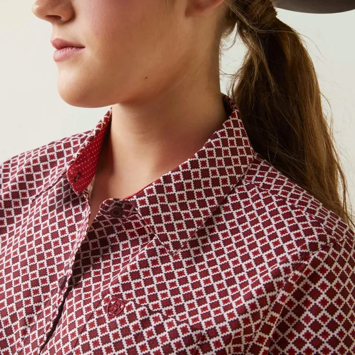 Kirby Stretch Shirt Raleigh Geo Women Ariat TShirts and Tops Kirby Stretch Shirt Raleigh Geo Women Ariat TShirts and Tops