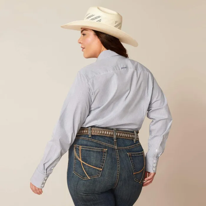 Kirby Stretch Shirt True Blue Women Ariat TShirts and Tops Kirby Stretch Shirt True Blue Women Ariat TShirts and Tops