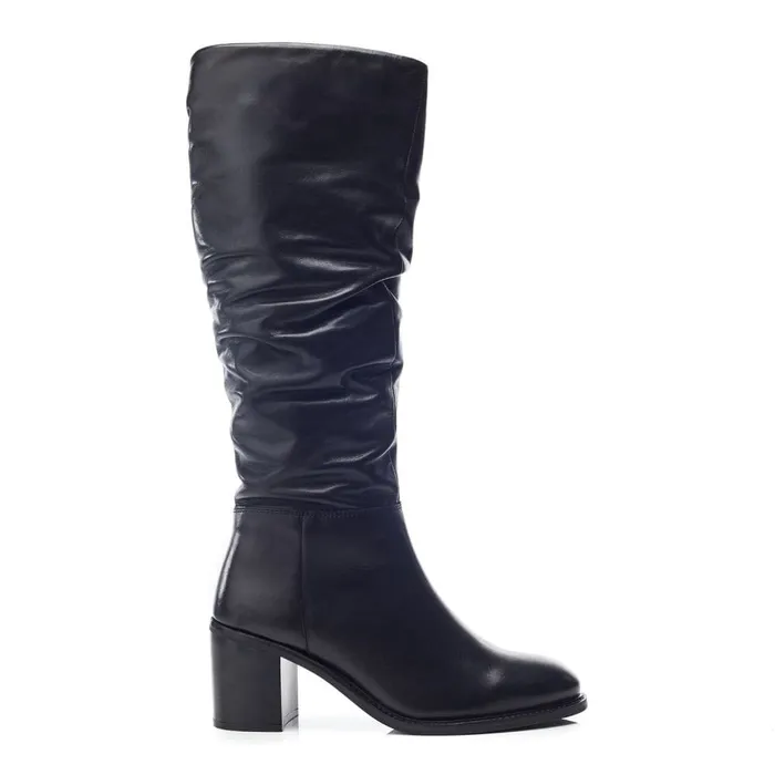 Knee High Boots Women Moda In Pelle Bsoleful BLupin Black Leather