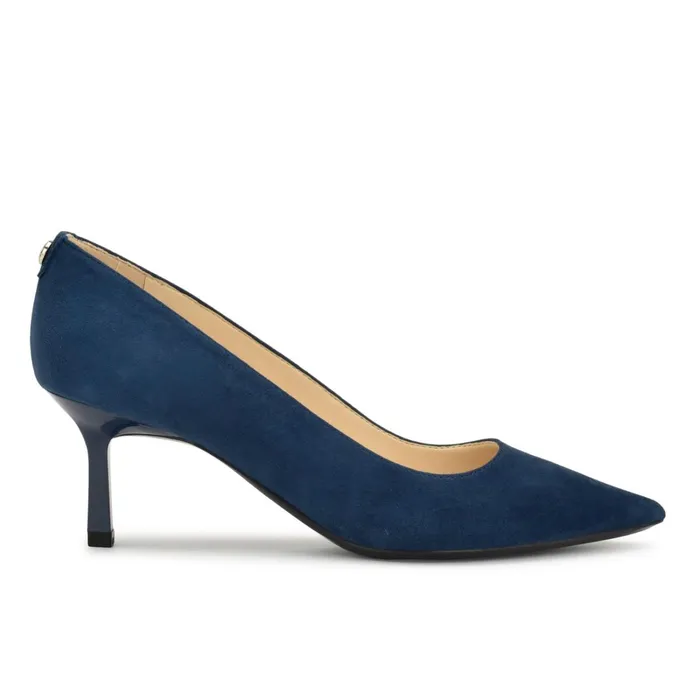 Kuna 92159 Pointy Toe Pumps French Navy Suede Women Nine West Pumps