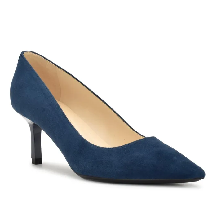 Kuna 92159 Pointy Toe Pumps French Navy Suede Women Nine West Pumps Kuna 92159 Pointy Toe Pumps French Navy Suede Women Nine West Pumps