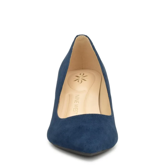 Kuna 92159 Pointy Toe Pumps French Navy Suede Women Nine West Pumps Kuna 92159 Pointy Toe Pumps French Navy Suede Women Nine West Pumps