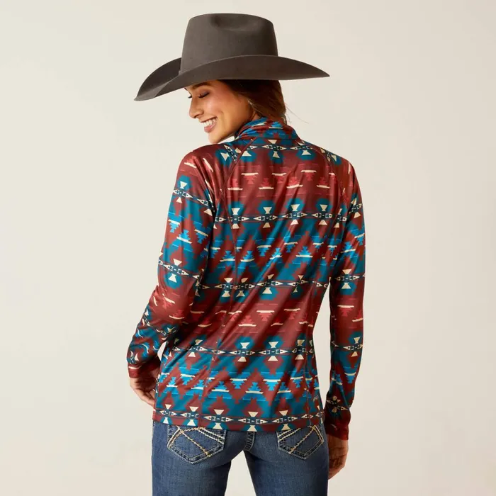Laguna 14 Zip Top Baja Print Women Ariat TShirts and Tops