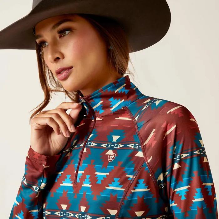 Laguna 14 Zip Top Baja Print Women Ariat TShirts and Tops