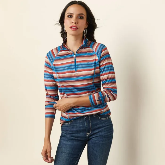 Laguna 14 Zip Top Horizon Serape Women Ariat TShirts and Tops