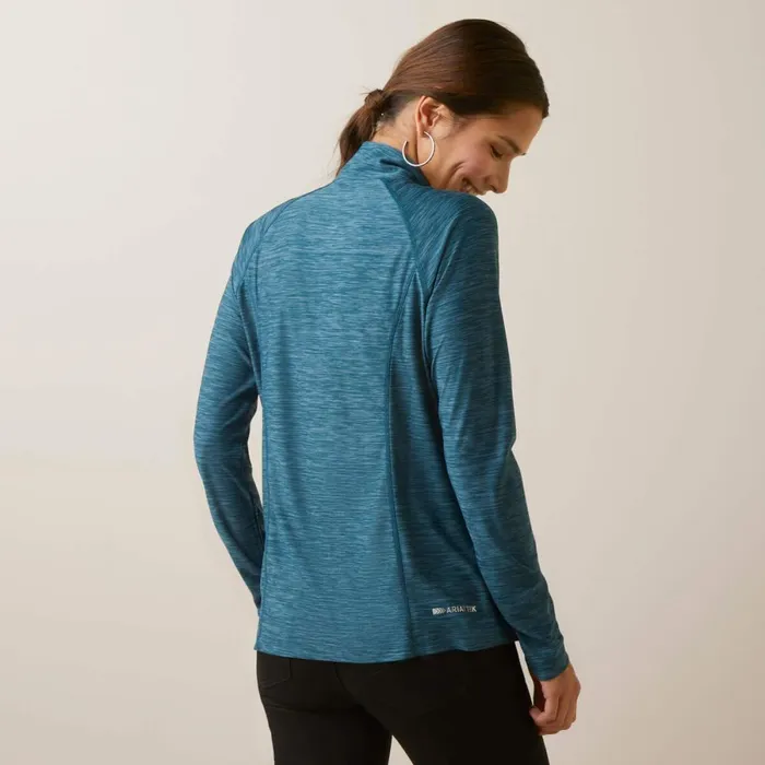 Laguna 14 Zip Top Reflecting Pond Women Ariat TShirts and Tops Laguna 14 Zip Top Reflecting Pond Women Ariat TShirts and Tops