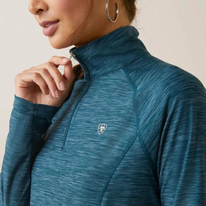 Laguna 14 Zip Top Reflecting Pond Women Ariat TShirts and Tops Laguna 14 Zip Top Reflecting Pond Women Ariat TShirts and Tops