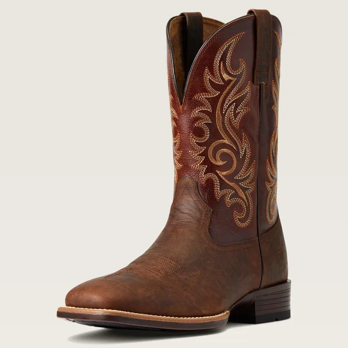 Lasco Ultra Western Boot Bar Top Brown Men Ariat Western Boots