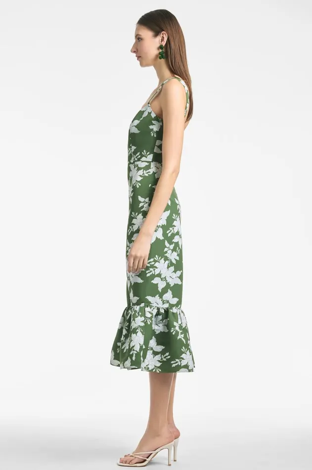 Laura Dress 8211 Green Narcissus Women Sachin and Babi Sleeveless