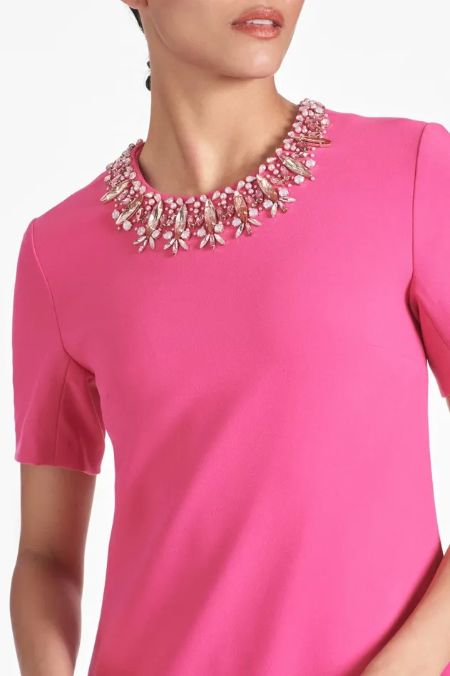 Lauren Dress 8211 Rose Pink Women Sachin and Babi Short Sleeve