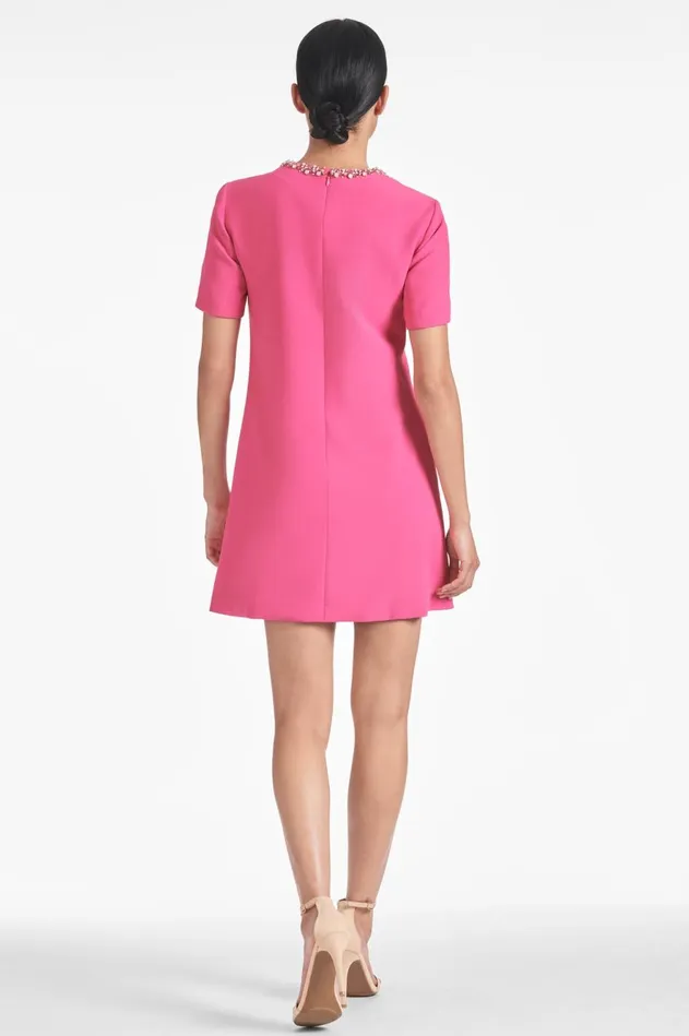 Lauren Dress 8211 Rose Pink Women Sachin and Babi Short Sleeve