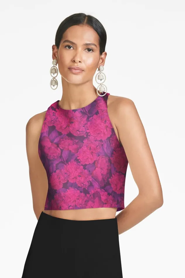 Lexie Top 8211 Magenta Bloom Women Sachin and Babi Matching Sets