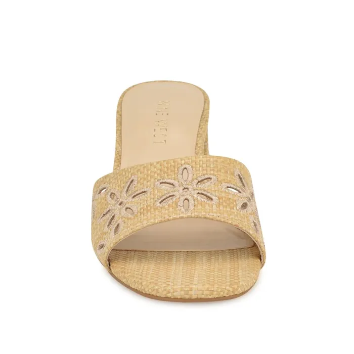 Lidey Eyelet Slide Sandals Natural Women Nine West Sandals Lidey Eyelet Slide Sandals Natural Women Nine West Sandals