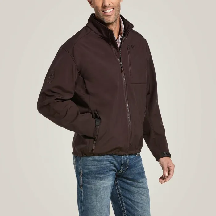 Logo 20 Patriot Softshell Water Resistant Jacket Coffeebean Men Ariat Jackets and Vests