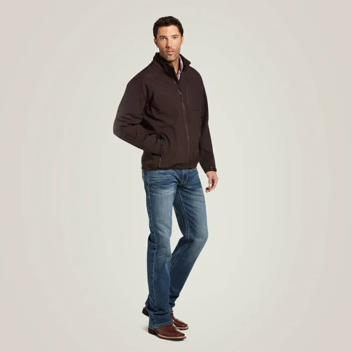 Logo 20 Patriot Softshell Water Resistant Jacket Coffeebean Men Ariat Jackets and Vests Logo 20 Patriot Softshell Water Resistant Jacket Coffeebean Men Ariat Jackets and Vests