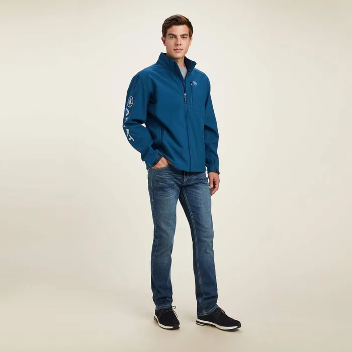Logo 20 Softshell Jacket Majolica Blue Men Ariat Jackets and Vests Logo 20 Softshell Jacket Majolica Blue Men Ariat Jackets and Vests