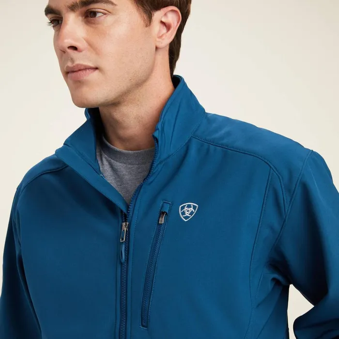 Logo 20 Softshell Jacket Majolica Blue Men Ariat Jackets and Vests Logo 20 Softshell Jacket Majolica Blue Men Ariat Jackets and Vests