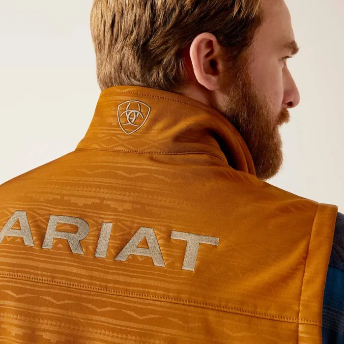 Logo 20 Softshell Vest Chestnut Embossed Men Ariat Jackets and Vests Logo 20 Softshell Vest Chestnut Embossed Men Ariat Jackets and Vests