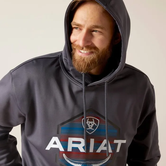 Logo Tek Fleece Hoodie Odyssey Gray Heather Men Ariat Sweatshirts and Hoodies Logo Tek Fleece Hoodie Odyssey Gray Heather Men Ariat Sweatshirts and Hoodies